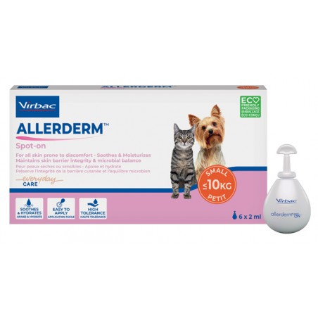 Virbac Allerderm Spot On Cani Inferiori A 10 Kg 6 Pipette 2 Ml