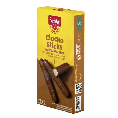 Dr. Schar Schar Ciocko Stick Ricoperti Di Cioccolato Al Latte 150 G