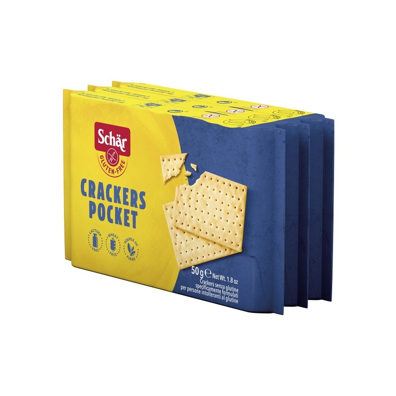 Dr. Schar Schar Crackers Pocket Senza Lattosio 3 Pezzi Da 50 G