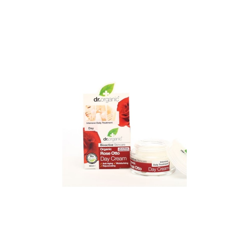 Optima Naturals Dr Organic Rose Otto Rosa Day Cream Crema Viso Giorno 50 Ml