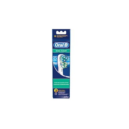 Procter & Gamble Oralb Dual Clean Eb417 Testine Spazzolino Elettrico 3 Pezzi