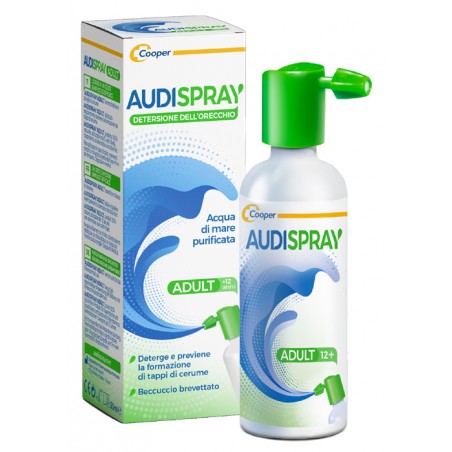 Pasquali Audispray Adult Soluzione Di Acqua Di Mare Ipertonica Spray Senza Gas Detersione Orecchio 50 Ml