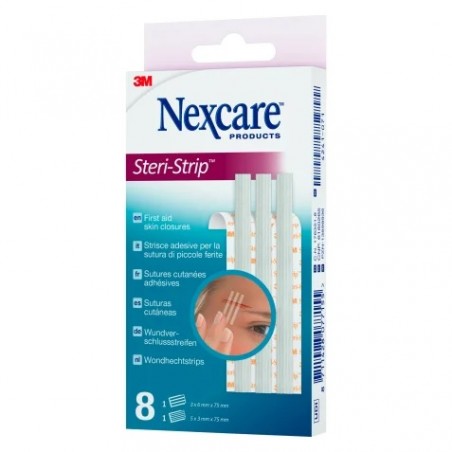 3m Italia Cerotto Per Sutura Nexcare Steristrip 6x75 Mm + 3x75 Mm