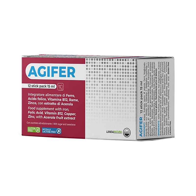 Agips Farmaceutici Agifer 12 Stick 15 Ml