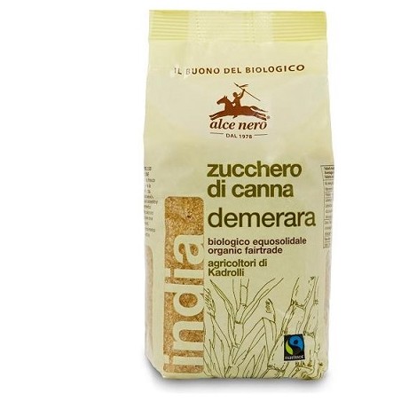 Alce Nero Zucchero Di Canna Demerara Bio India Fairtrade 500 G