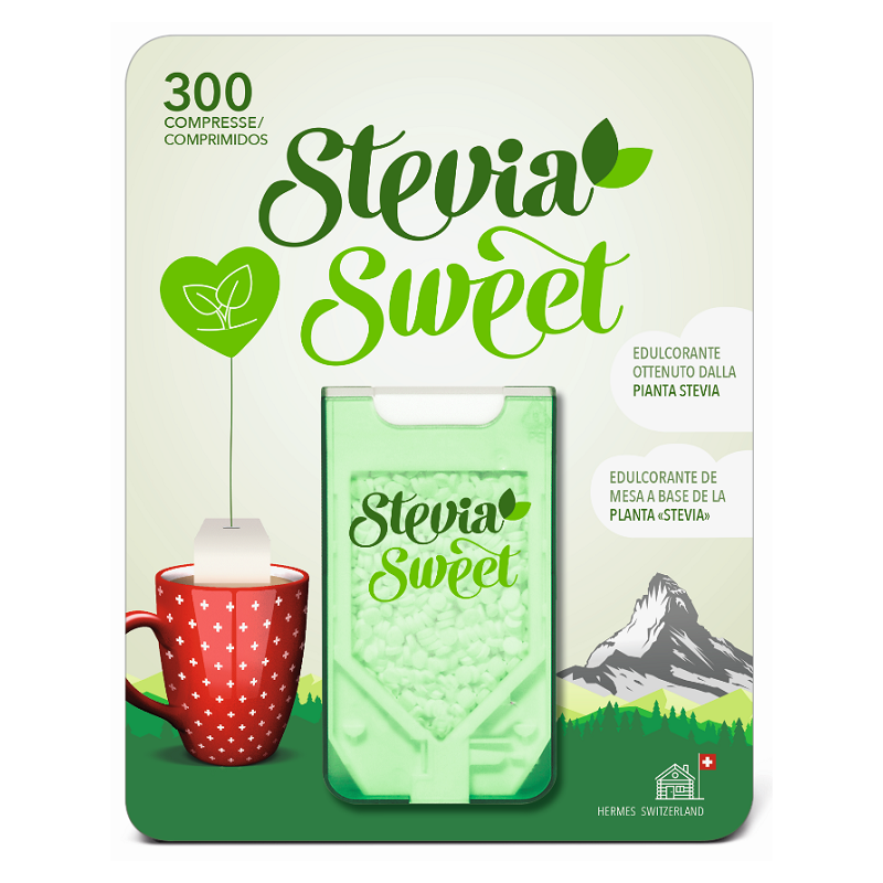 Dompe' Farmaceutici Hermesetas Stevia 300 Compresse