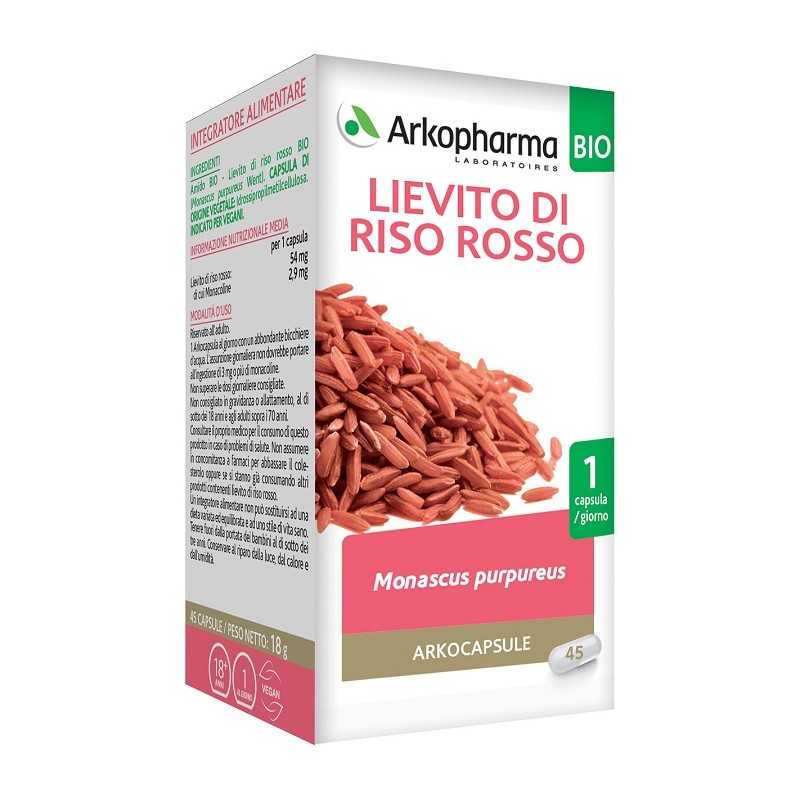 Arkofarm Arko Capsule Lievito Riso Rosso 45 Capsule Bio