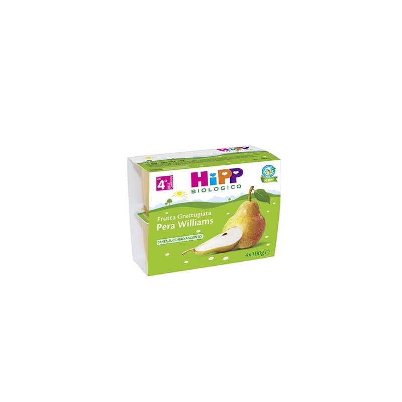 Hipp Italia Hipp Bio Hipp Bio Frutta Grattuggiata Pera Williams 4x100 G