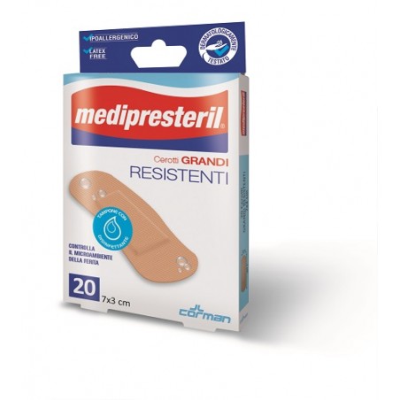 Corman Cerotto Medio Medipresteril Resistente 7x2cm 20 Pezzi