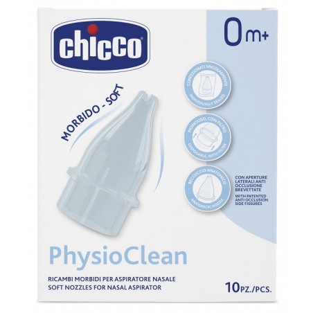 Ricambi Morbidi Per Aspiratore Nasale Chicco Physioclean