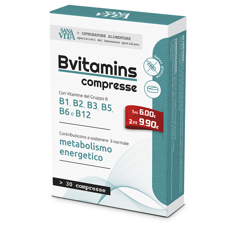 Paladin Pharma Sanavita Bvitamins 30 Compresse