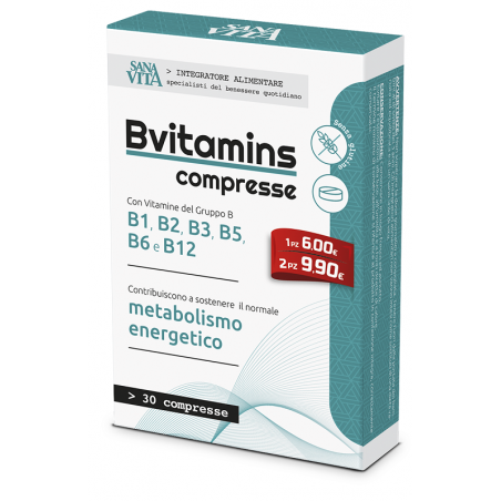 Paladin Pharma Sanavita Bvitamins 30 Compresse