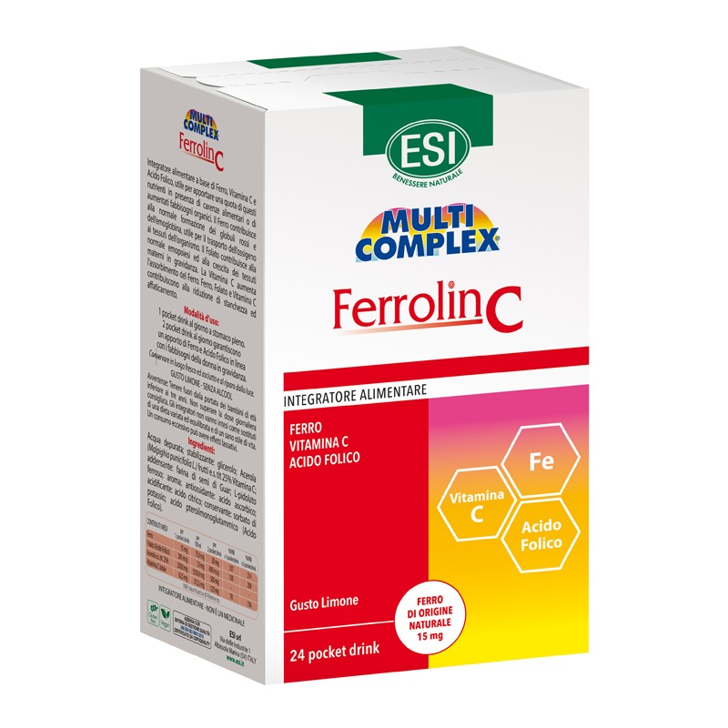 Esi Ferrolin C Pocket Drink 24 Bustine