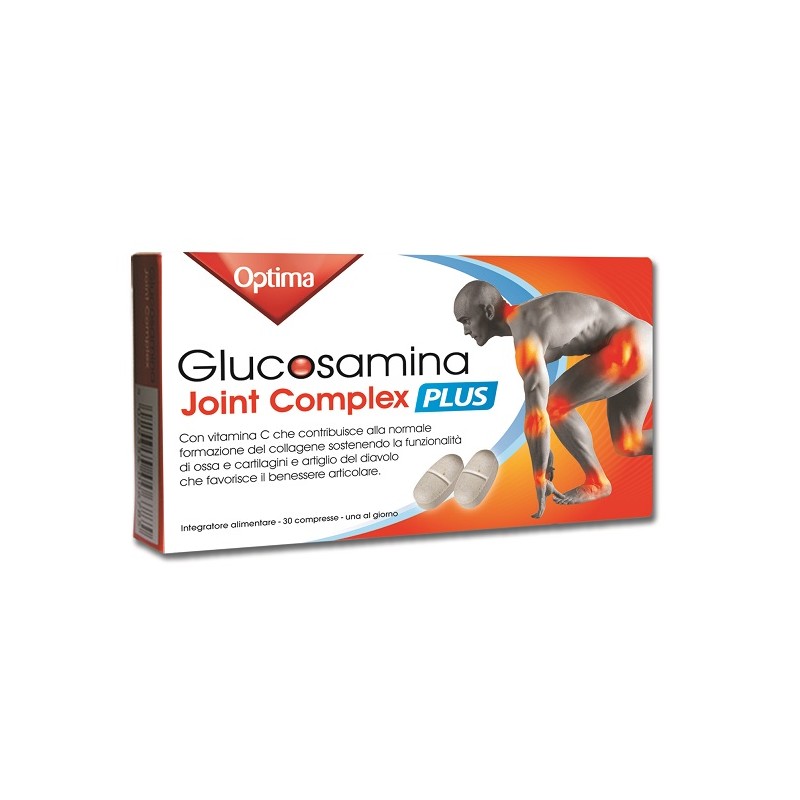 Optima Naturals Glucosamina Joint Complex Plus Con Vitamina C 30 Compresse