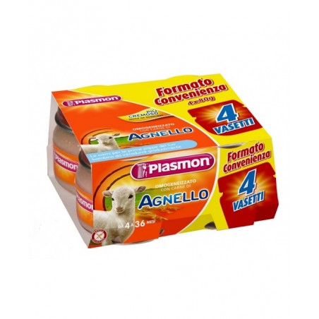 Plasmon Omogeneizzato Agnello 4 X 80 G