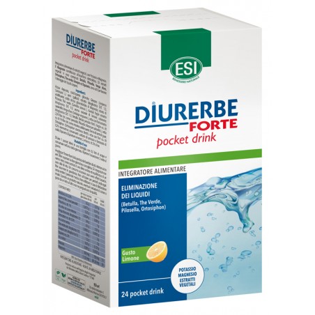 Esi Diurerbe Forte Pocket Drink Limone 24 X 20 Ml