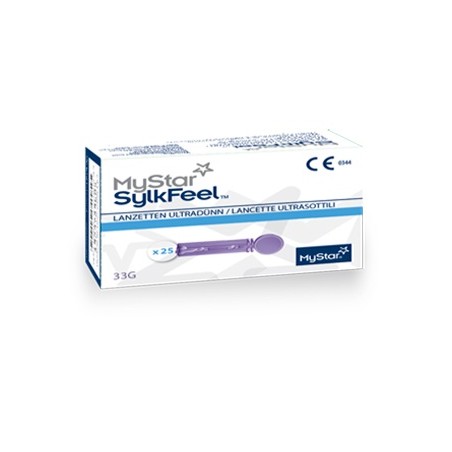 Sanofi Lancette Pungidito Mystar Sylkfeel Lancets 33 Gauge 50 Pezzi