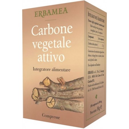 Erbamea Carbone Vegetale Attivo 100 Capsule