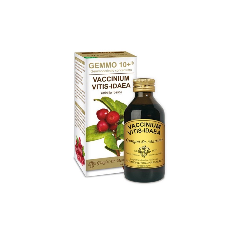 Dr. Giorgini Ser-vis Gemmo 10+ Mirtillo Rosso Liquido Analcolico 100 Ml