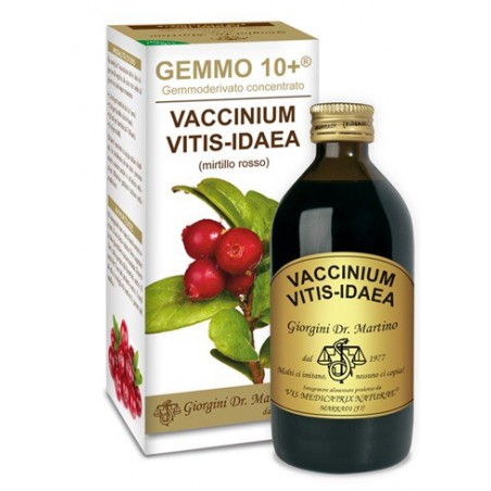 Dr. Giorgini Ser-vis Gemmo 10+ Mirtillo Rosso Liquido Analcolico 200 Ml