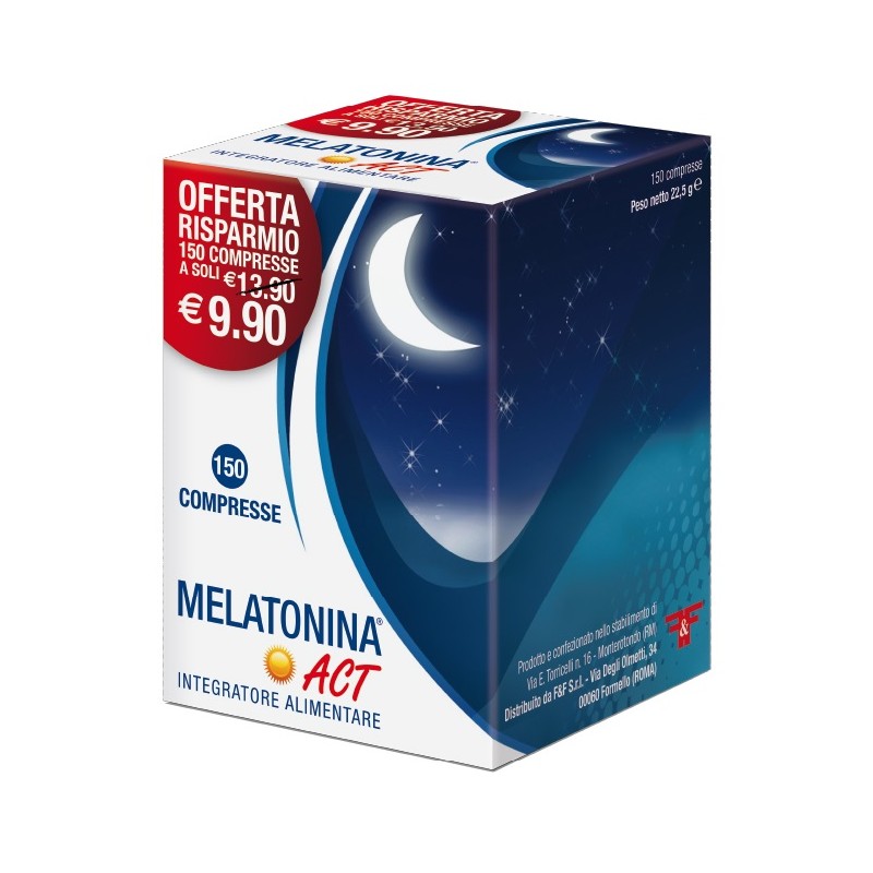 F&f Melatonina Act 1 Mg 150 Compresse