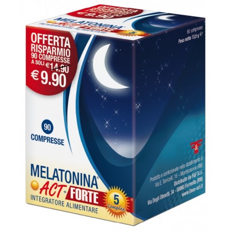 confezione 90 compresse melatonina act + forte 5 complex