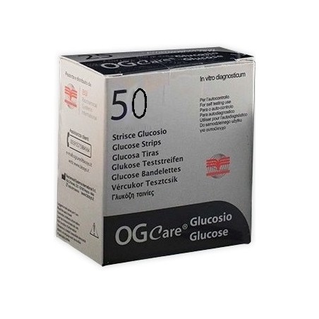 Biochemical System Intern. Strisce Misurazione Glicemia Ogcare 50 Pezzi