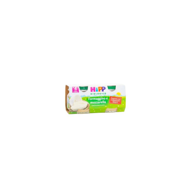 Hipp Italia Hipp Bio Omogeneizzato Formaggino Mozzarella 2x80 G