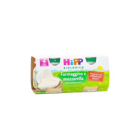 Hipp Italia Hipp Bio Omogeneizzato Formaggino Mozzarella 2x80 G