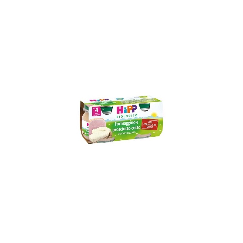 Hipp Italia Hipp Bio Omogeneizzato Formaggino Prosciutto 2x80 G