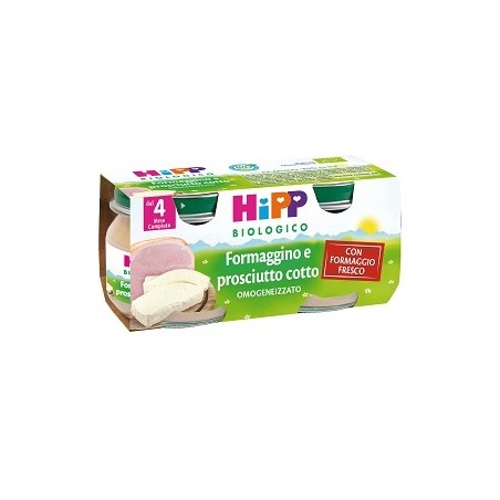 Hipp Italia Hipp Bio Omogeneizzato Formaggino Prosciutto 2x80 G