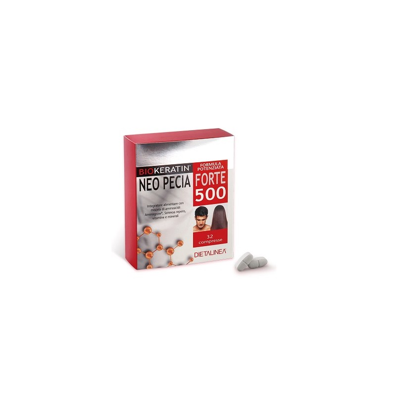 Gdp -general Dietet. Pharma Dietalinea Biokeratin Neo Pecia Forte 500 32 Compresse 4 Blister In Astuccio 48 G