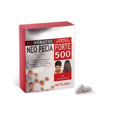 Gdp -general Dietet. Pharma Dietalinea Biokeratin Neo Pecia Forte 500 32 Compresse 4 Blister In Astuccio 48 G