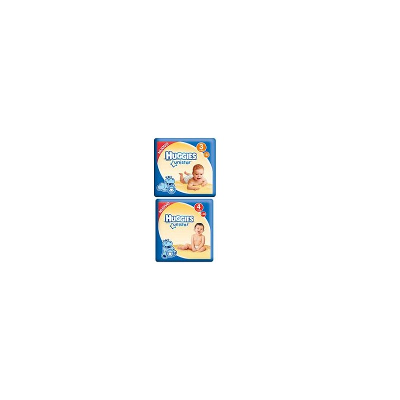 Kimberly Clark Italia Pannolino Huggies Unistar Maxi 4 7/18 Kg 18 Pezzi