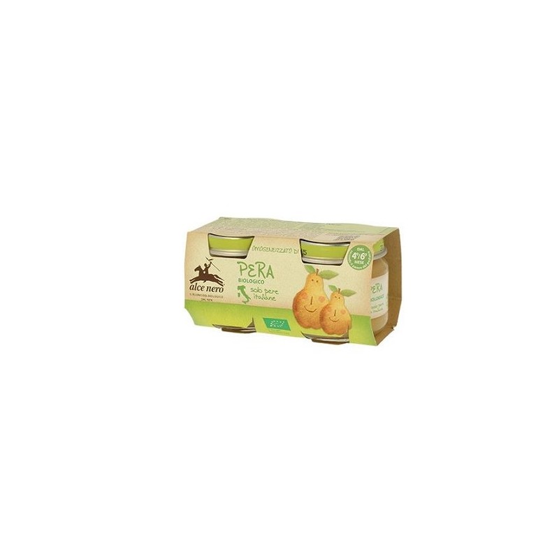 Alce Nero Omogeneizzato Di Pera Baby Food Bio 2 X 80 G