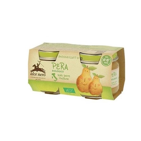 Alce Nero Omogeneizzato Di Pera Baby Food Bio 2 X 80 G