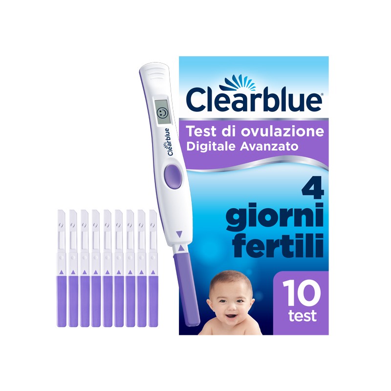 Procter & Gamble Test Di Ovulazione Clearblue Digitale Avanzato 10 Pezzi