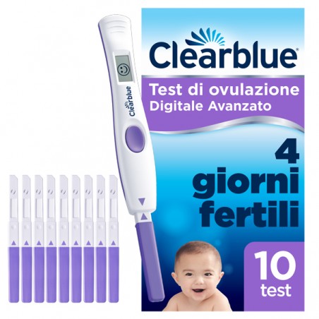 Procter & Gamble Test Di Ovulazione Clearblue Digitale Avanzato 10 Pezzi