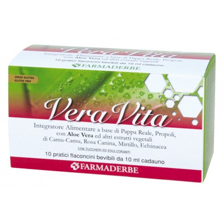 Farmaderbe Veravita 10 Flaconcini Da 10 Ml