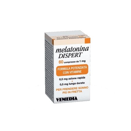 Vemedia Pharma Melatonina Dispert 1mg Di Melatonina 60 Compresse