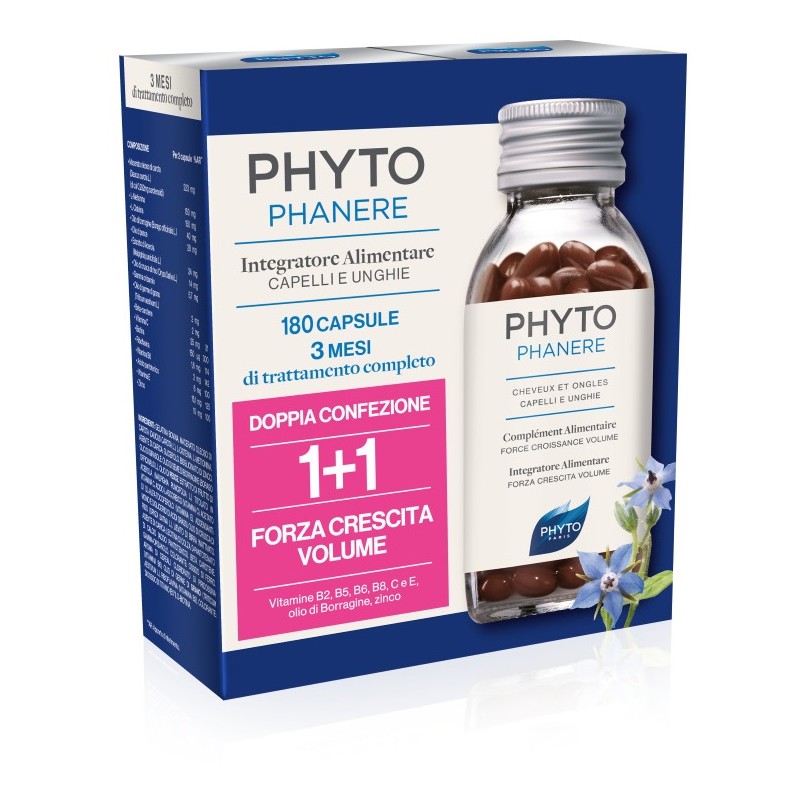 Phyto Phytophanere Integratore Alimentare Capelli/unghie 90+90 Capsule