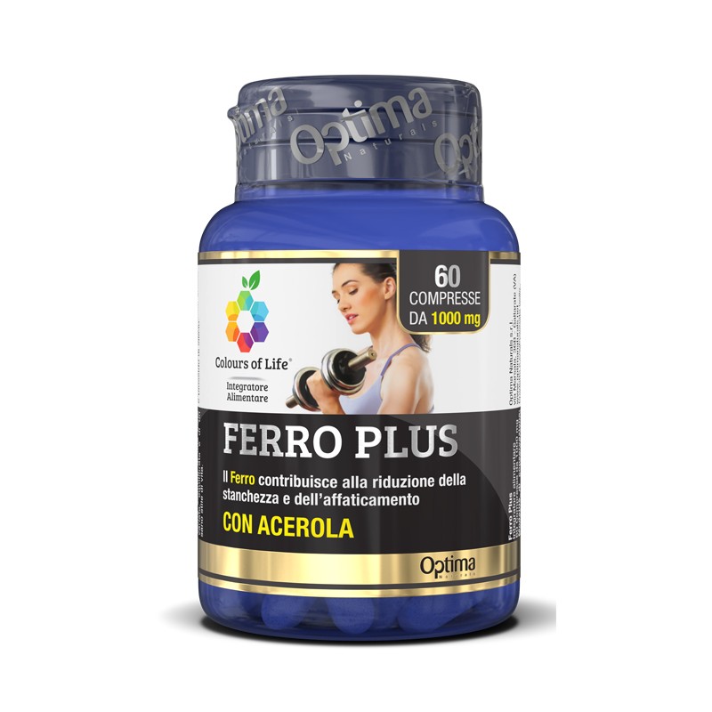 Optima Naturals Colours Of Life Ferro Plus 60 Compresse 1000 Mg