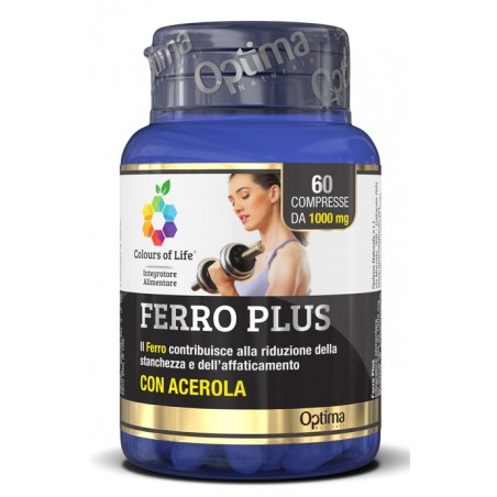 Optima Naturals Colours Of Life Ferro Plus 60 Compresse 1000 Mg