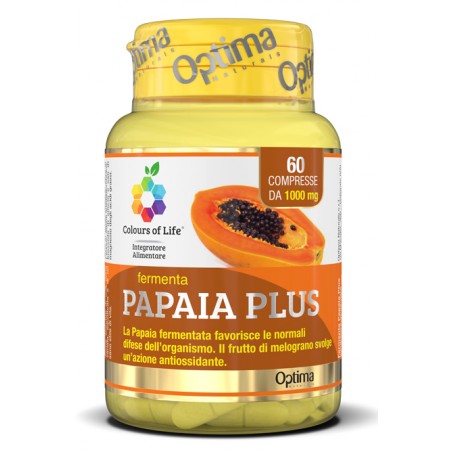 Optima Naturals Colours Of Life Fermenta Papaia Plus 60 Compresse 1000 Mg