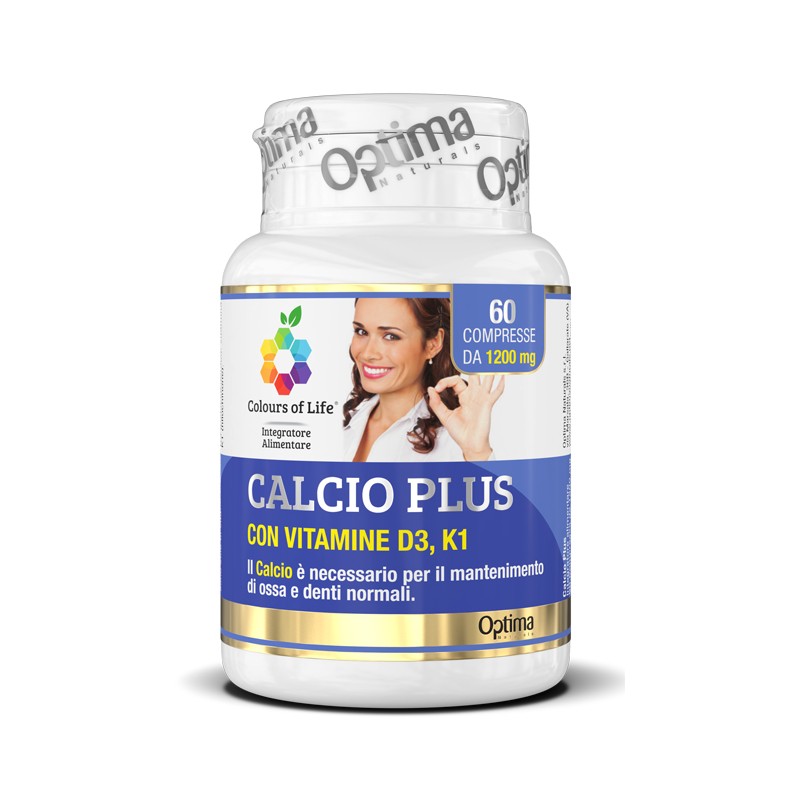 Optima Naturals Colours Of Life Calcio Plus 60 Compresse 1200 Mg