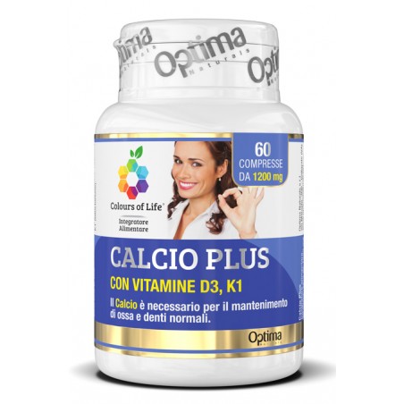 Optima Naturals Colours Of Life Calcio Plus 60 Compresse 1200 Mg