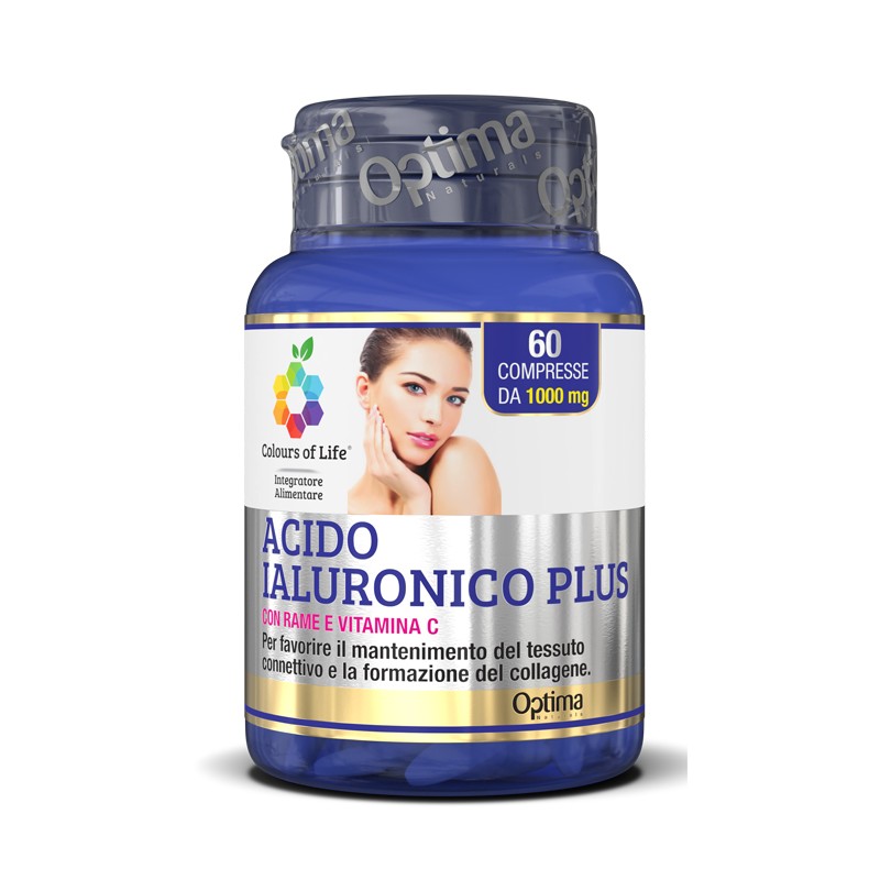 Optima Naturals Colours Of Life Acido Ialuronico Plus 60 Compresse 1000 Mg