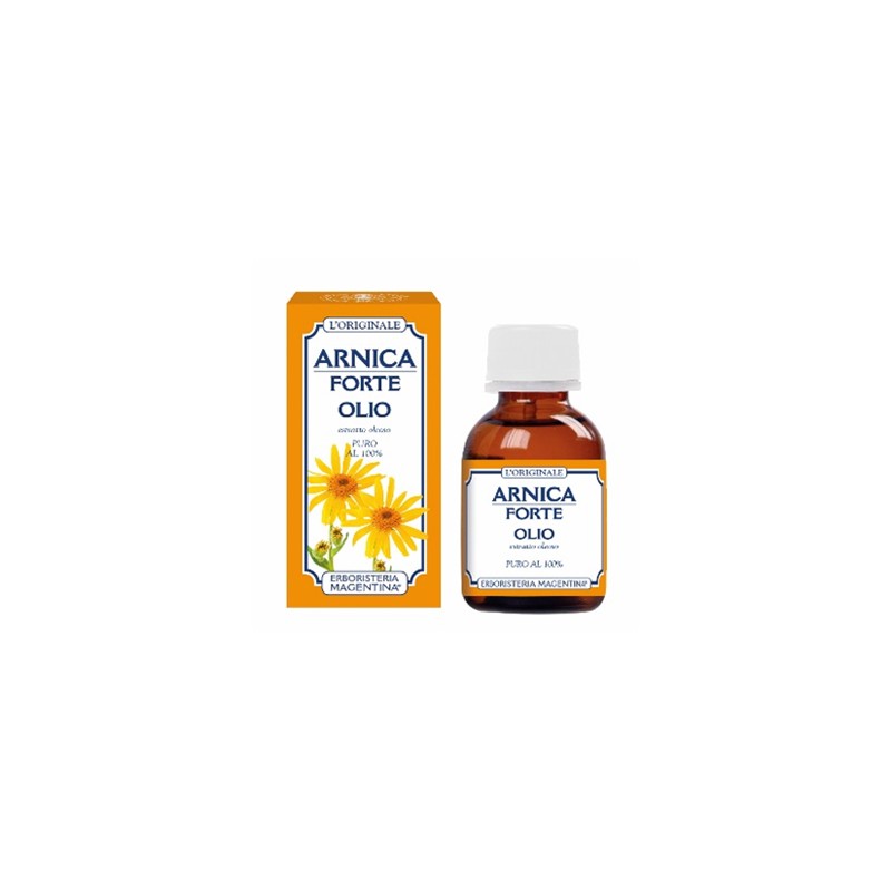 Flacone da 50 Ml di Arnica Forte Olio Puro della Erboristeria Magentina