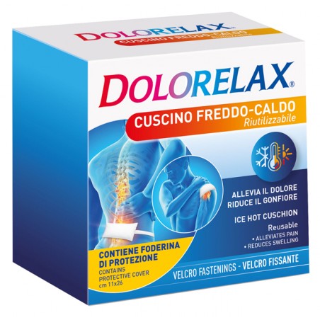 Euritalia Pharma Ice Hot Dolorelax Cuscino Riutilizzabile Con Velcro Fissante 11x26 Cm