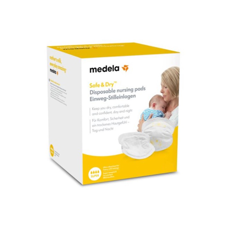 Medela Italia Safe & Dry Coppetta Assorbilatte 30 Pezzi